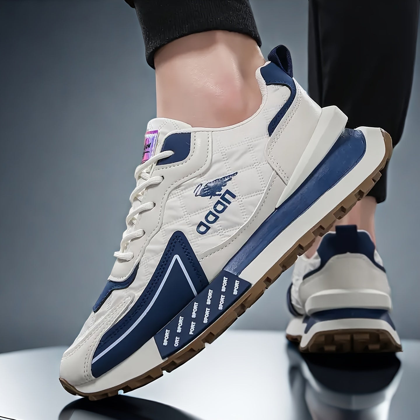 Special Offer Men'S Sports Shoes New Korean Style Trendy Low-Top Breathable Skate Sneakers Fashionable Versatile Dad Shoes