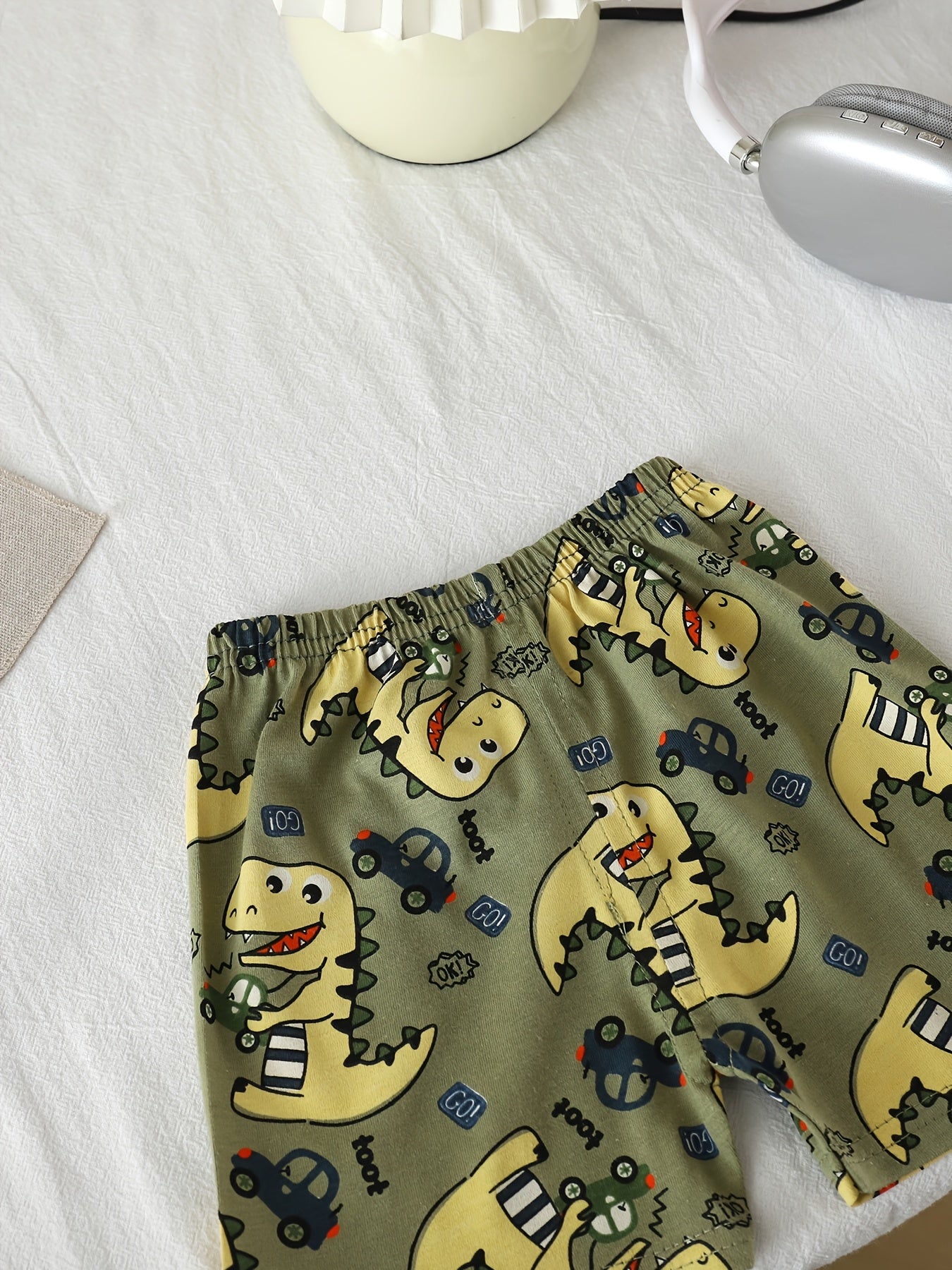 Cotton Summer Kids' Animal Print T-Shirt & Shorts Set