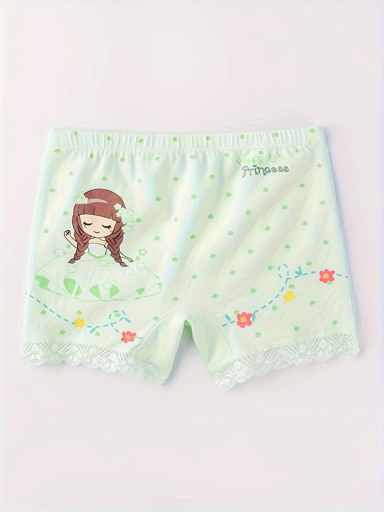 Girls' Cute Cartoon Cotton Underwear Set, All-Season Comfort