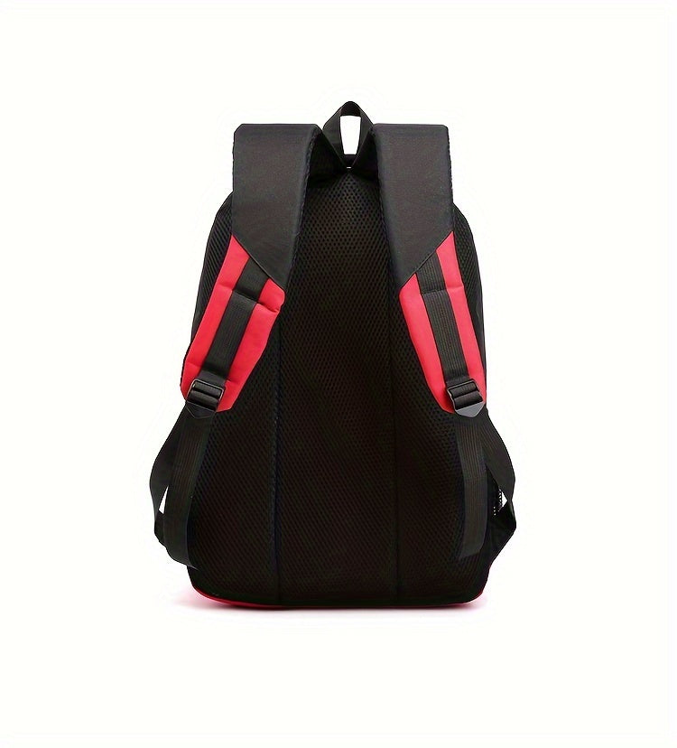 Durable Oxford Fabric Backpack - Spacious, Breathable, Adjustable Strap, Laptop Compartment, Ideal for Hiking, Camping, Travel, School Work - High 46cm, Long 32cm, Thick 19cm, School Backpack Adjustable Strap Backpack D
