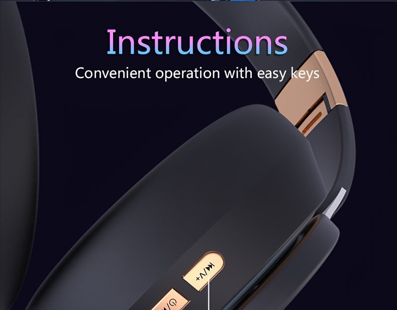 07S Wireless Over-Ear Headphones with Surround Bass, Foldable Design, 400mAh Battery - Wireless Compatible, Supports Wired/TF Card/Radio Modes, Ideal for Sports, Gaming, Photography & More, Wireless Headphones