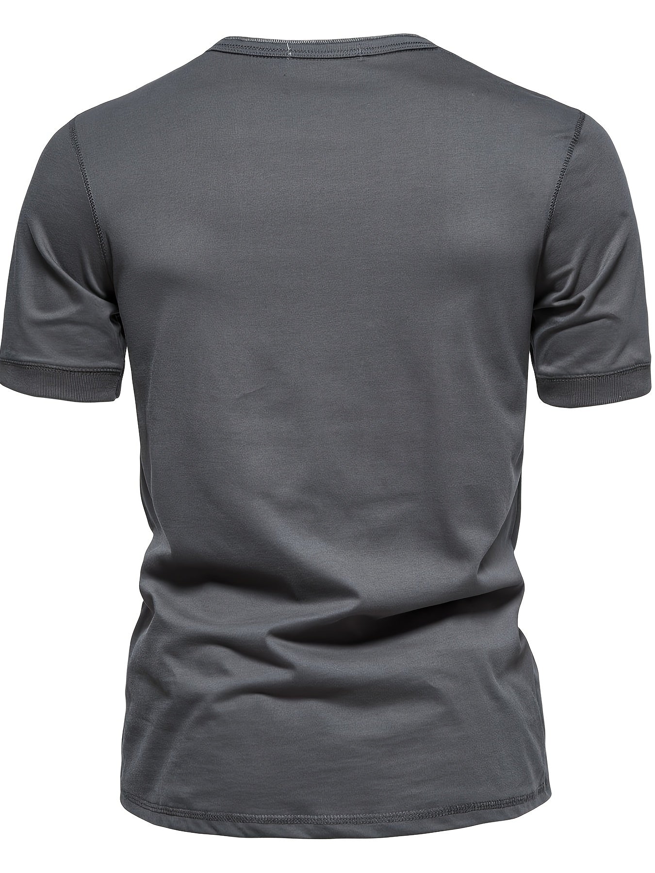 Men'S Casual Crew Neck Short Sleeve T-Shirt - Solid Color, Regular Fit, Lightweight Breathable for Summer, Casual Attire, Casual Summer Wear Crew Neck Shirt Comfortable Fit
