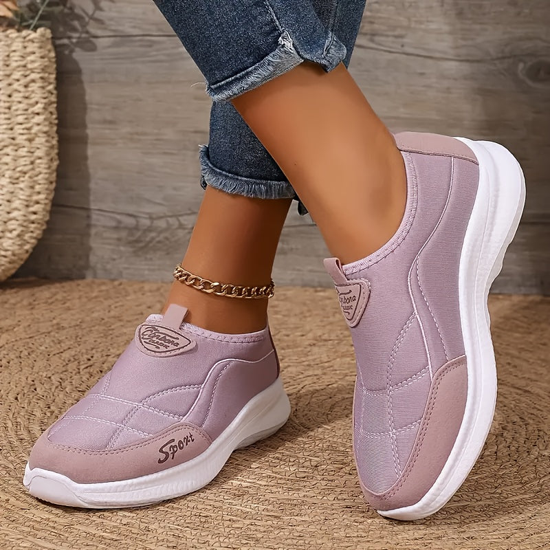 Women's Sneakers - Lightweight Breathable Sneakers with Non-Slip PU Sole, White Black Accents - Lace-Up Design for Gym, Everyday, Formal Events - All-Season Comfort Walking Shoes, Ladies Sneakers, Casual Footwear, Stylish F