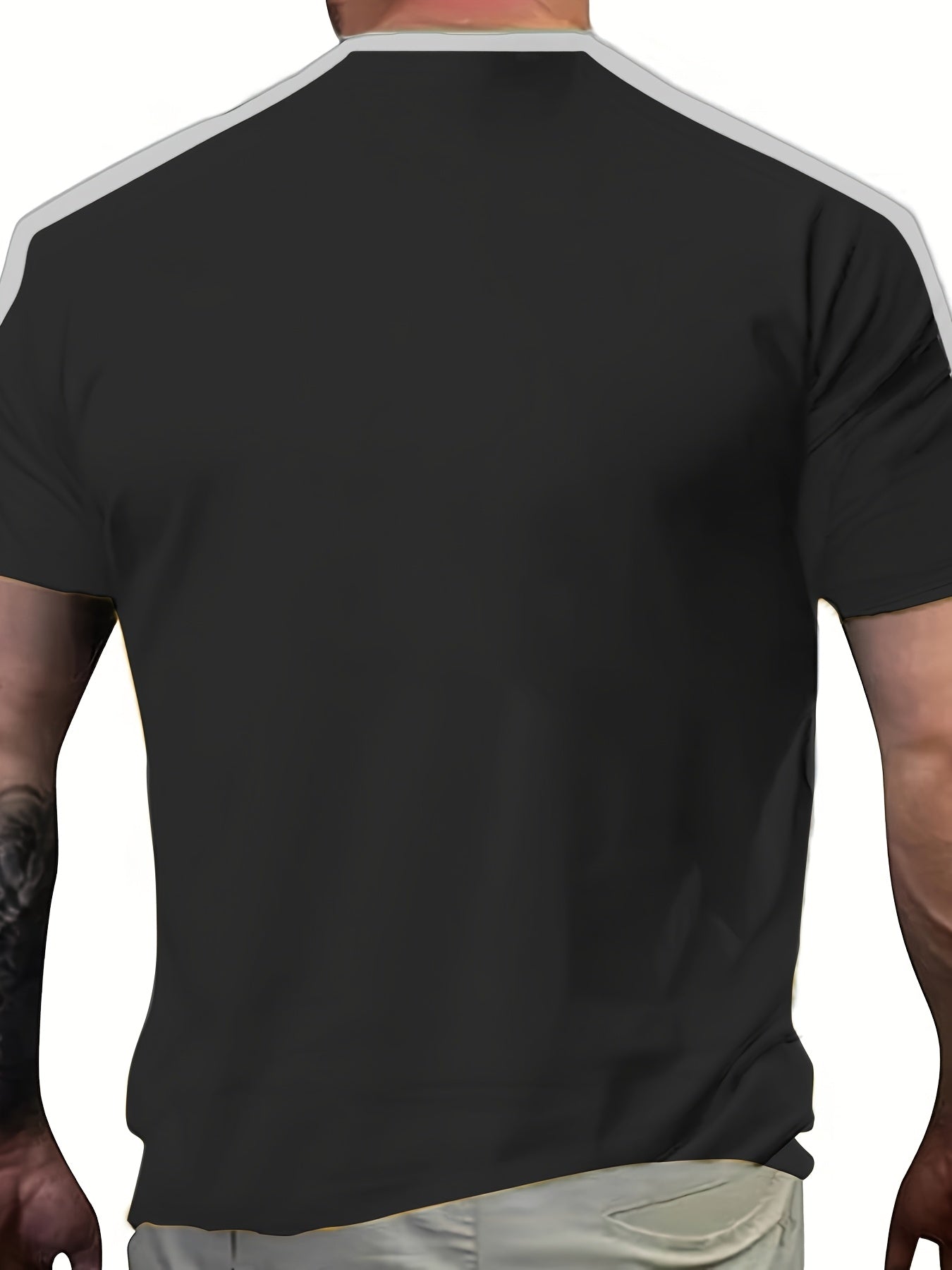 Men'S Casual Short-Sleeve T-Shirt with 3D Digital Printing, Round Neck, Brazilian Style, Made of Slightly Stretchy Polyester Knit Fabric, Suitable for Summer Outdoor Activities And Everyday Wear.