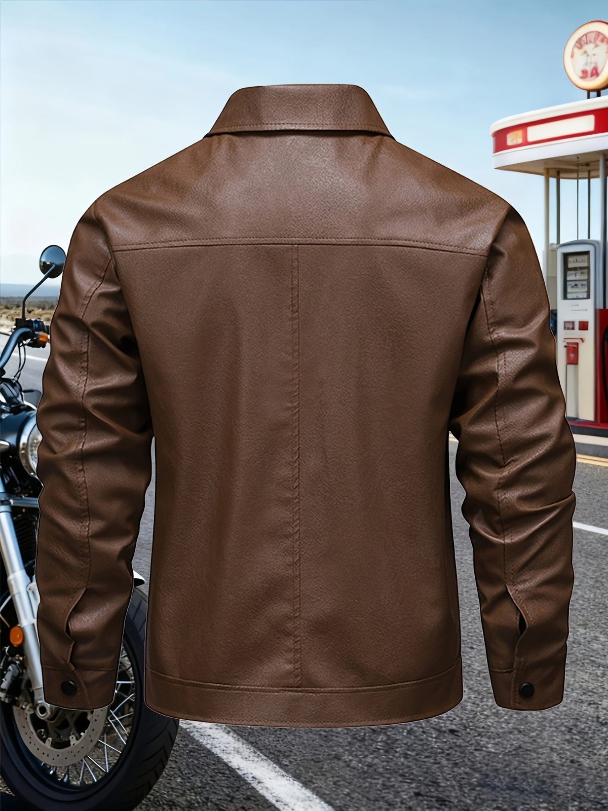 Men's Casual Zip-Up Softshell Jacket Lightweight Windproof
