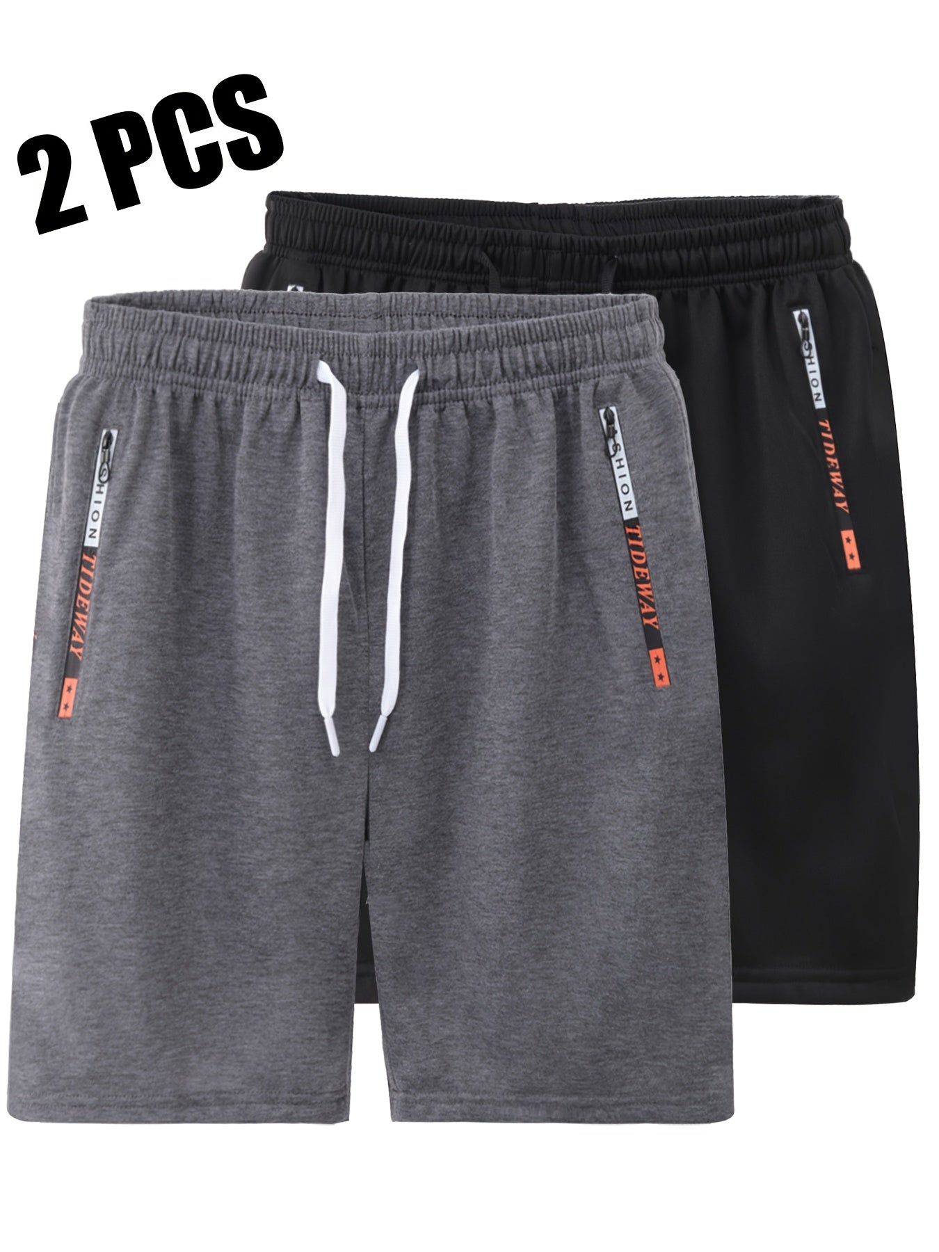 Men's Casual Outdoor Sports Shorts with Zippered Pockets