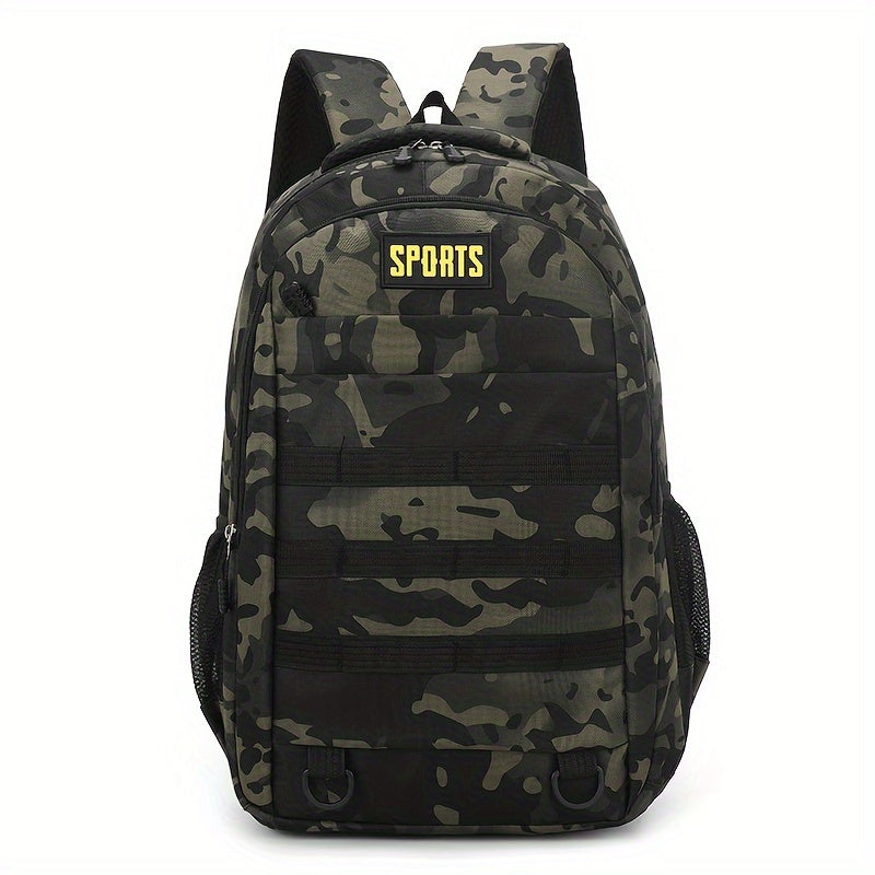 Sleek Urban, Men's Versatile Backpack for Travel, Camping Cycling - Large Capacity, Business Laptop Compartment, Durable Nylon
