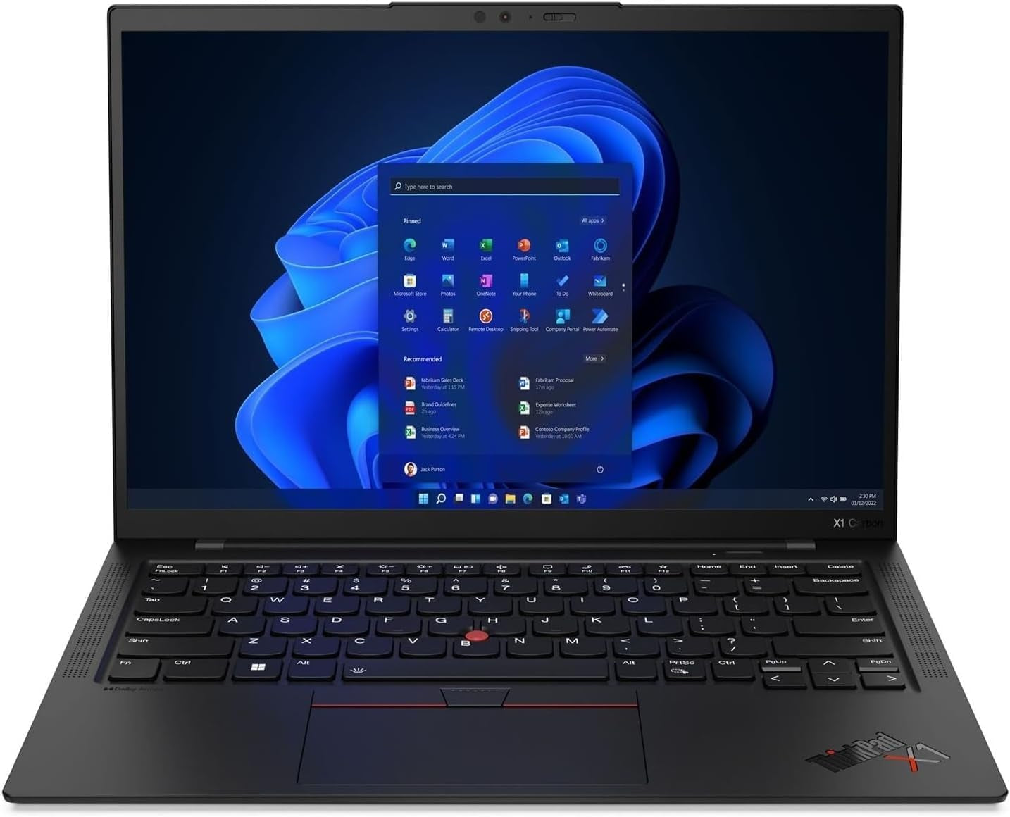Lenovo Gen 12 Thinkpad X1 Carbon Laptop with Intel Ultra 7 165U Vpro Processor, 14" WUXGA 100% Srgb Touchscreen, 32GB 6400Mhz RAM, 1TB Gen4 Performance SSD, FHD+ IR+ RGB Camera, and Windows 11 Pro
