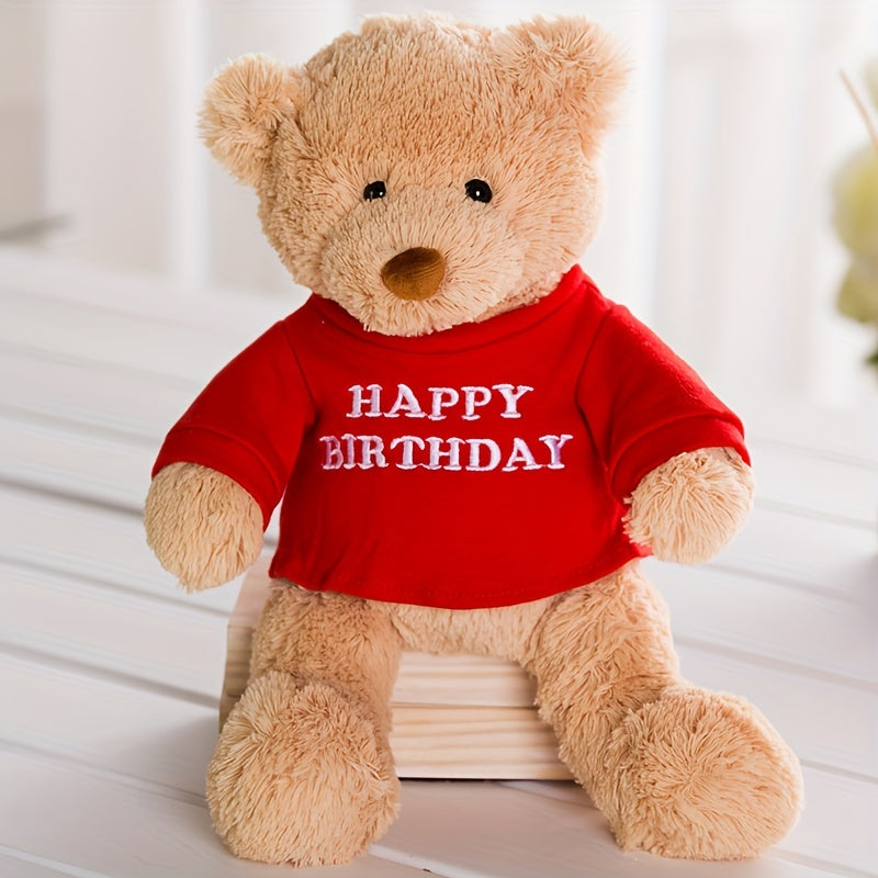 Justbecause I Love You Teddy Bear Plush with Removable T-Shirt - Huggable Stuffed Suitable for Kids, Birthdays, Bedtime & Cuddling - Soft Teddy Bears Gift for &