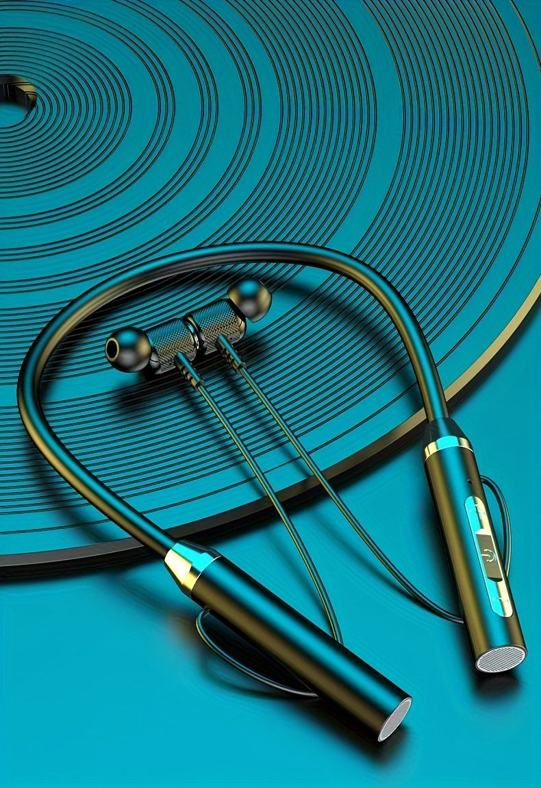 Neckband Wireless Earbuds with Extended Battery Life, Designed for Sports Activities.