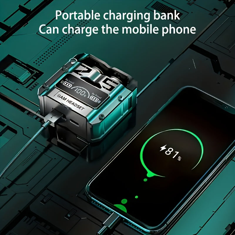 Wireless Earphones, Wireless 5.3 Earphones, 13Mm Speaker, Type-C Fast Charging Case, Stereo Wireless in Ear Earphones for Iphone And Android, Gaming, Business, Sports Earphones, in Ear Microphone