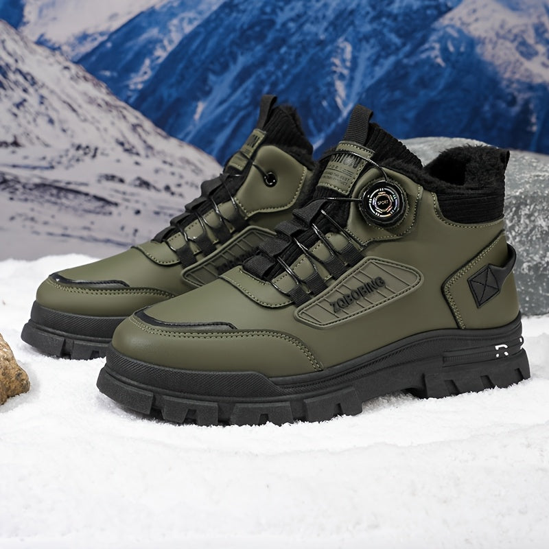 Men'S Casual Fashion Sports Hiking Boots LD991 | Low Top, Faux Upper, Elastic Band Closure, Perfect for Fall/Winter Outdoor Activities