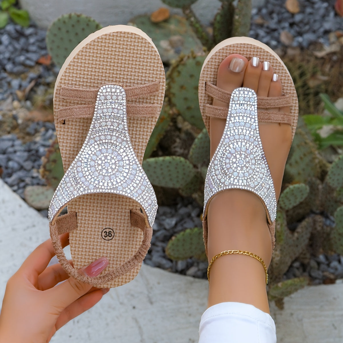 Women'S Stylish Open-Toe Sandals with Thick Sole - Glittery Black Strap Design, Comfortable EVA Insole, All-Season Use, Perfect for Casual and Formal Occasions, Formal Footwear Glittery Sandals EVA Insole Sandals