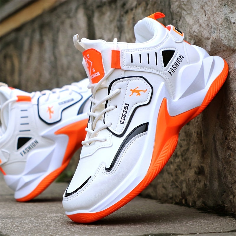 Men'S Basketball Shoes, Athletic Sneakers for Students, High-Top, Shock-Absorbing, Durable, Breathable Footwear Suitable for Concrete Surfaces.