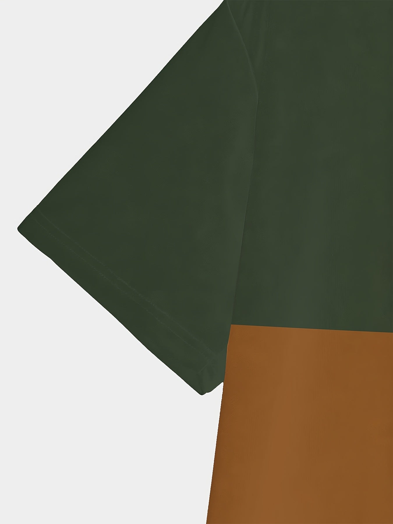 Men'S Novelty T-Shirt - Olive Green to Beige Ombre Gradient, Regular Fit Casual Everyday Shirt for Office Outings - Modern Minimalist Men'S Fashion Tee, Versatile Clothing, Sleek Design, Comfortable Material, Stylish Top, Y