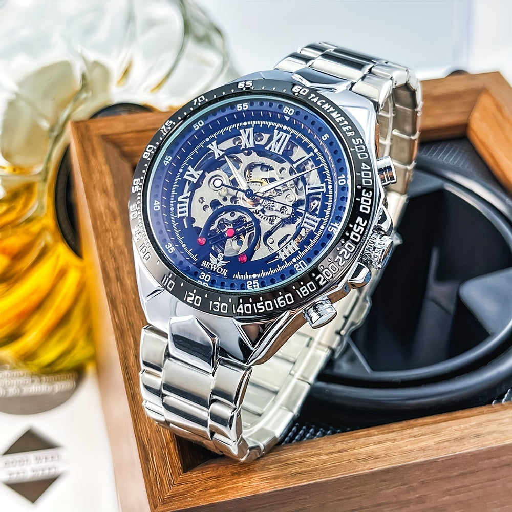 Augulas's New Large Dial, Fully Automatic Mechanical Watch, Men's Luminous Official Genuine Mechanical Face Hollow, High-end Handsome Tide