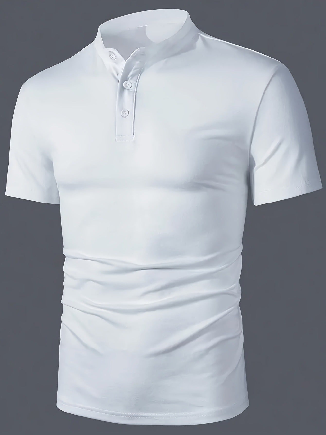 1pc Men's Spring Summer Casual Short Sleeve T-Shirt - Round Neck, Solid Color, Breathable Fabric, Regular Fit for Casual Attire Light Exercise, Cute Shirts for Summer, Classic Henley, Easycare Material, Soft Texture Shirt