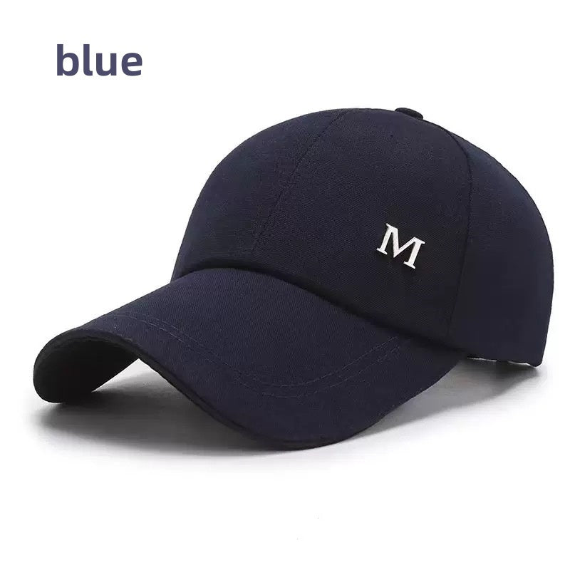 Men's adjustable duckbill cap, baseball cap, casual cap, suitable for outdoor activities, travel, and beach vacations, available in black, blue, red, and khaki colors
