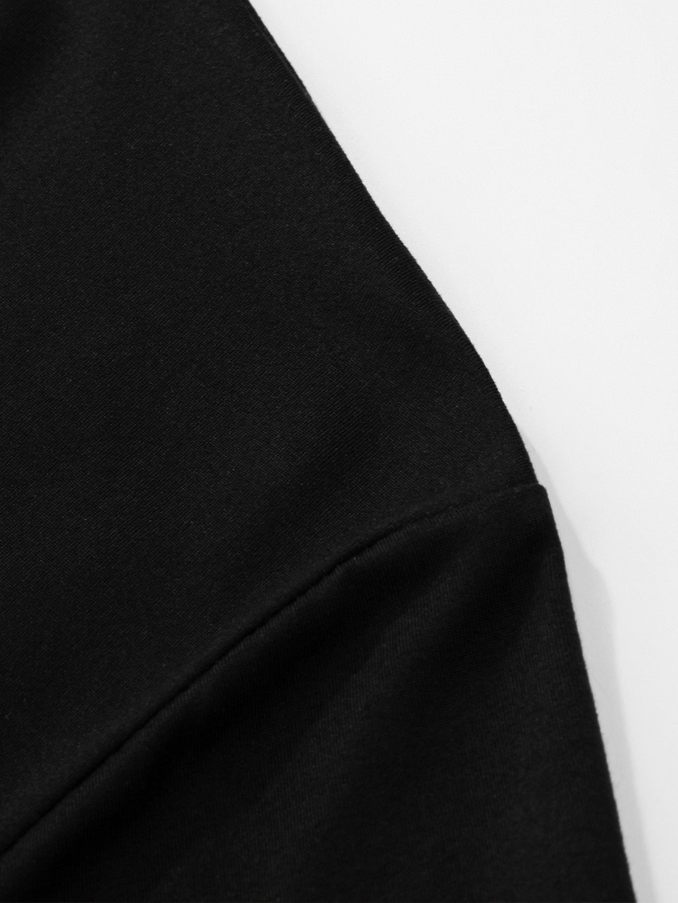 Men'S Casual Short Sleeve T-Shirt - Solid Black, Regular Fit, Button-Up Collar, Lightweight Polyester Blend for Spring & Summer, Spring Summer Apparel | Classic Collar Tee | Glossy Texture