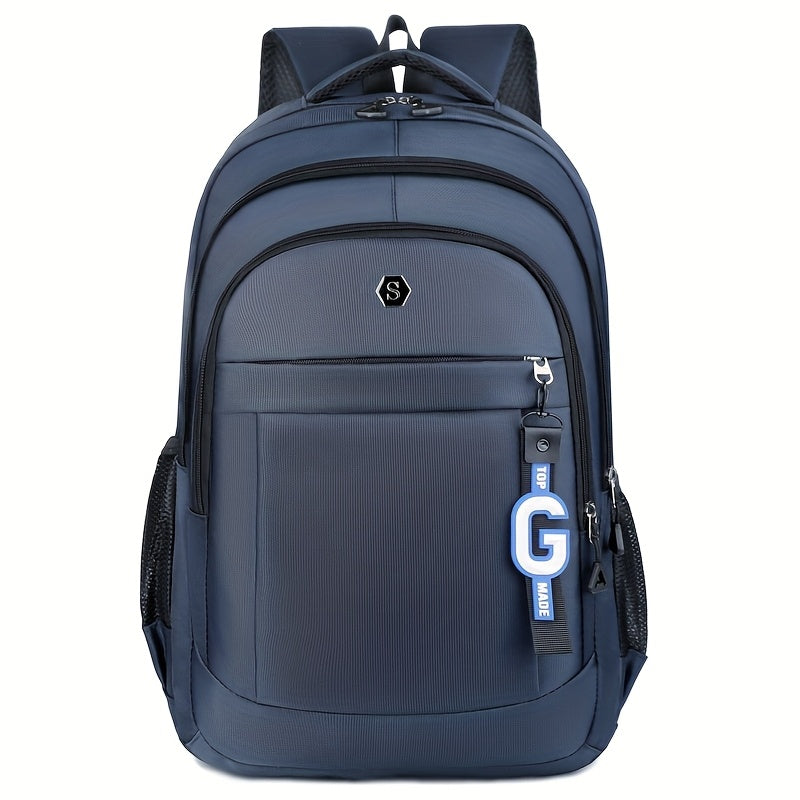 Men's Stylish Large Capacity Backpack - Black, Business Travel Ready with Multiple Compartments, Durable Lightweight Design, Perfect for Daily Commute Computer Use, Backpack for Travel, Highquality Luggage