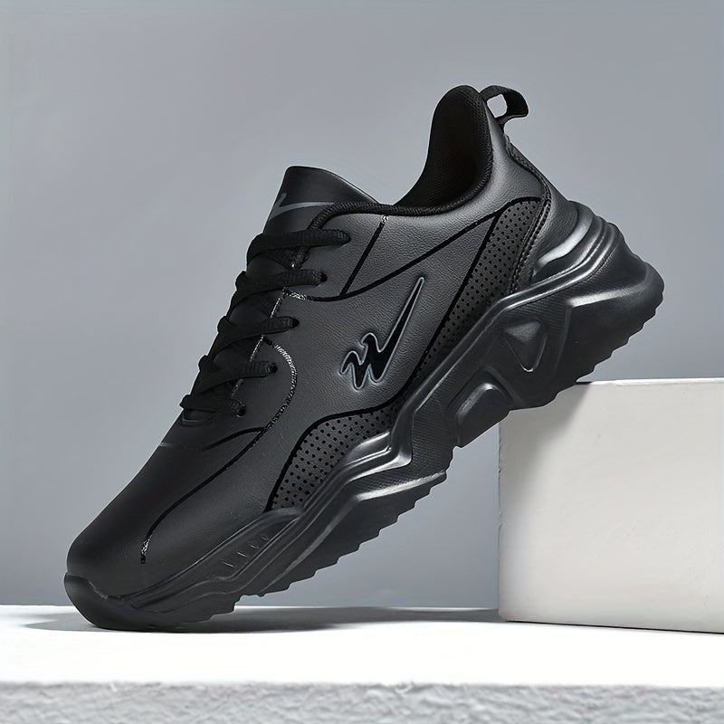 Shuangxing Men's Comfortable Sneakers - Fashionable Running Shoes with Lace-Up Closure, Breathable Fabric Lining, and Durable Sole for Every Season
