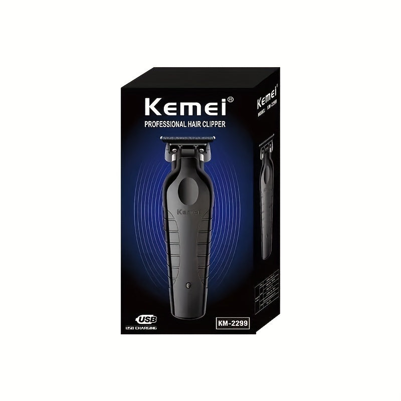 Electric Hair Clipper KM-2299 Cross-border Electric Pusher USB Oil Head Carving Scissor Barber Shop Trimmer