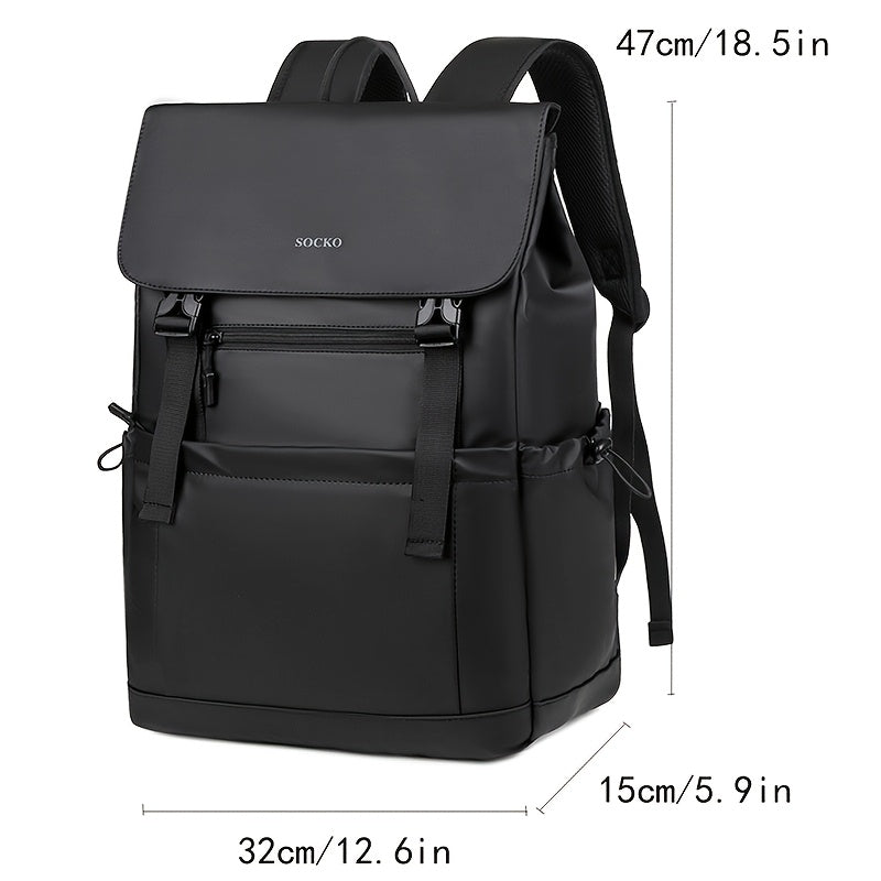 Business Travel Backpack Men'S Stylish Black Gray-Green Large-Capacity Backpack with Dry Wet Separation Perfect for Business Trips, Gym, Swim Short Stays Durable Commuter Backpack for Work, School, and Travel 60-I