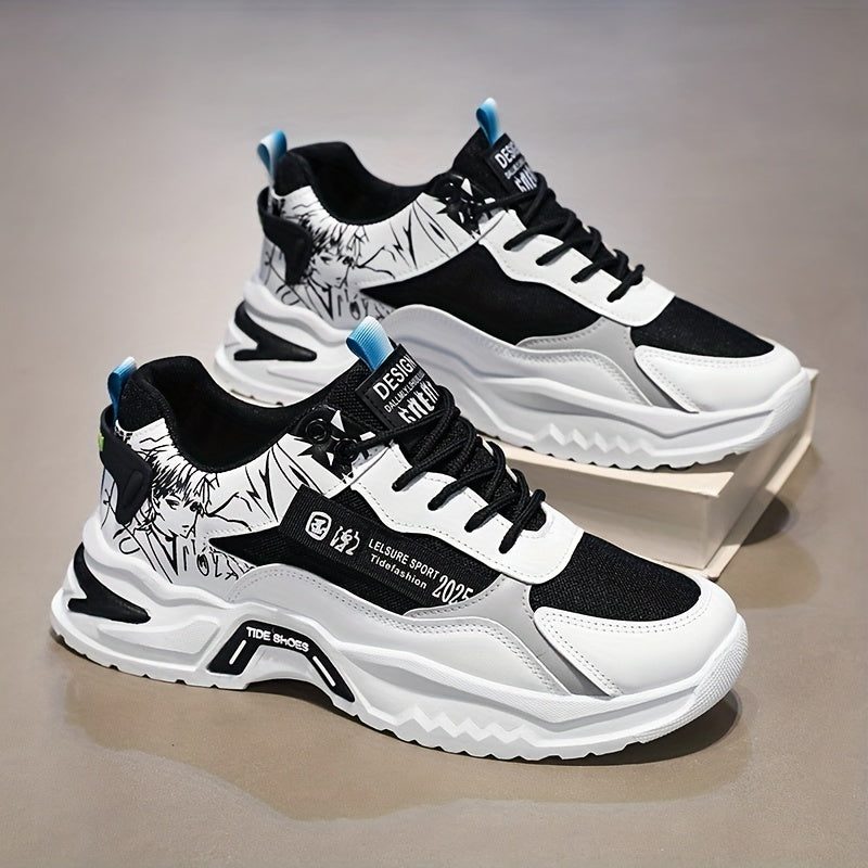 Men's Athletic Sneakers - Breathable, Non-Slip Durable, Lace-Up Closure for Casual Attire