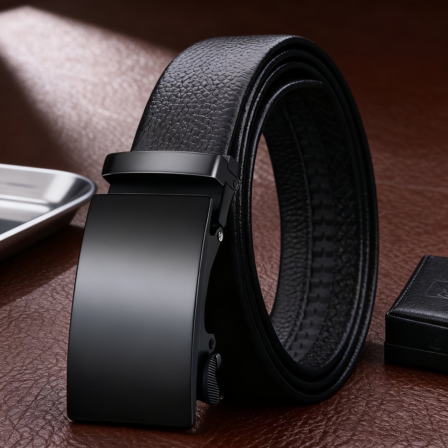 5pcs Men'S Watch and Wallet Gift Set | Fashion Belt, Easy Keychain, Portable Sign Pen - Ideal for Father'S Day, Valentine'S Day, Birthdays, Graduations, Business Openings - No Box Included