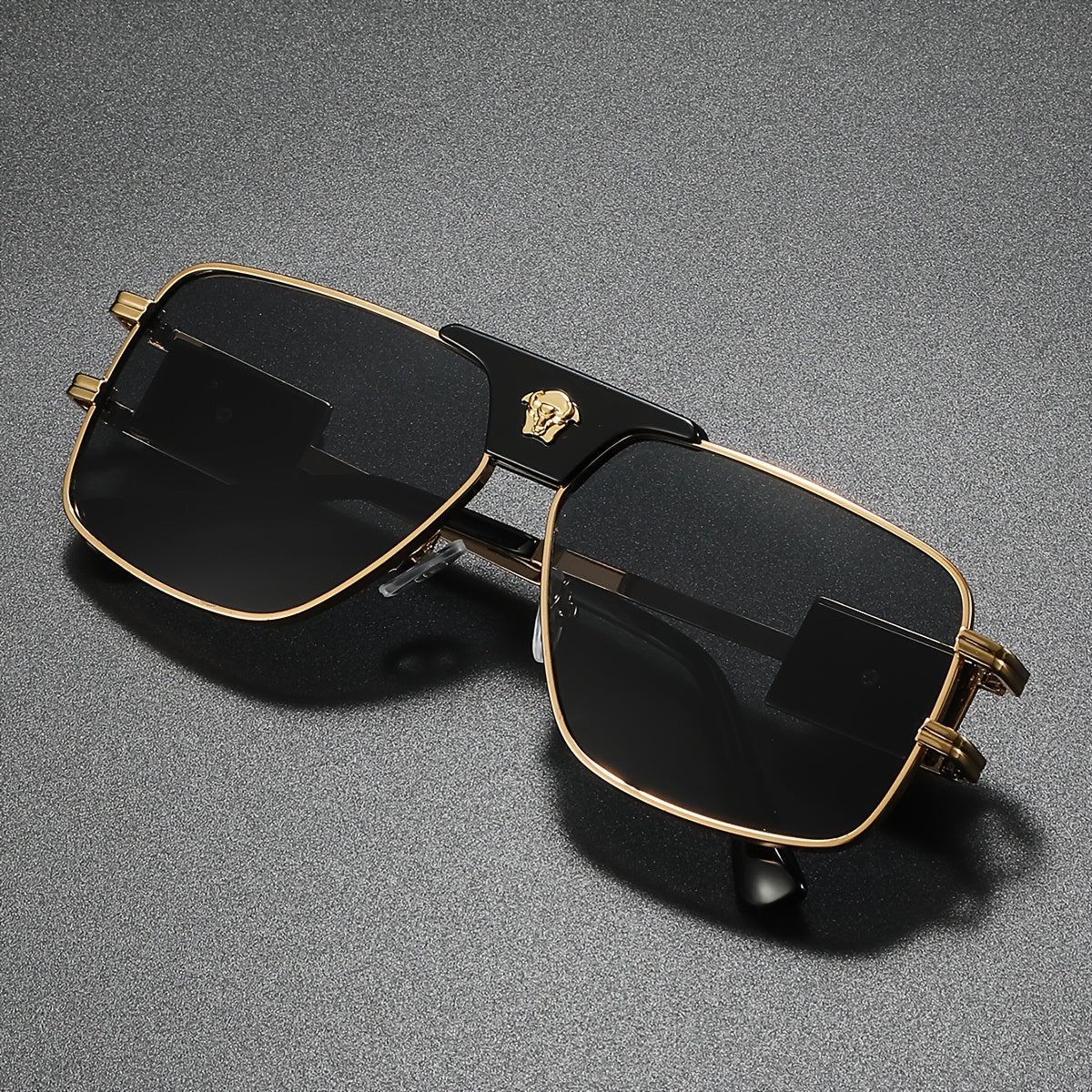 Stylish Cool Bull Head Fashion Glasses, Multi-Frame Double Bridge Eyewear, Ideal for Photography and Gifting