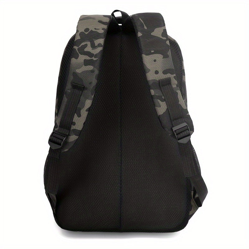 Sleek Urban, Men's Versatile Backpack for Travel, Camping Cycling - Large Capacity, Business Laptop Compartment, Durable Nylon