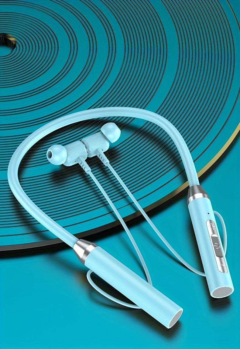 Neckband Wireless Earbuds with Extended Battery Life, Designed for Sports Activities.