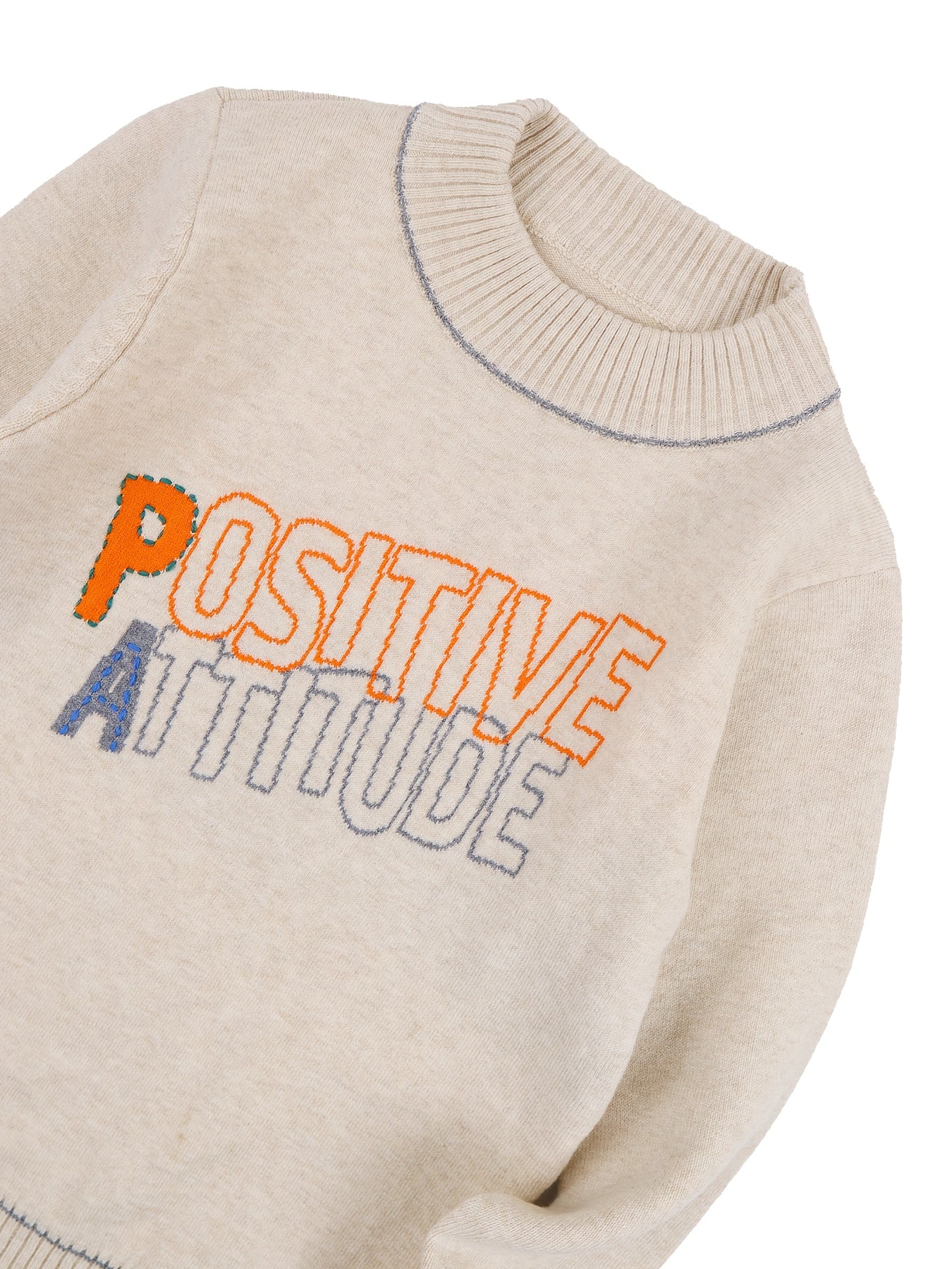 Boys' Thermal Cotton Base Layer with Letter Jacquard - Fall/Winter
