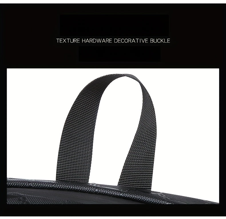 Extra Large Capacity Backpack - Durable PVC Fabric, Stylish Black Design with Multiple Compartments and Padded Laptop Section - Perfect for College, Business, and Travel Versatile Computer Bag Business Backpack Multi-Fu
