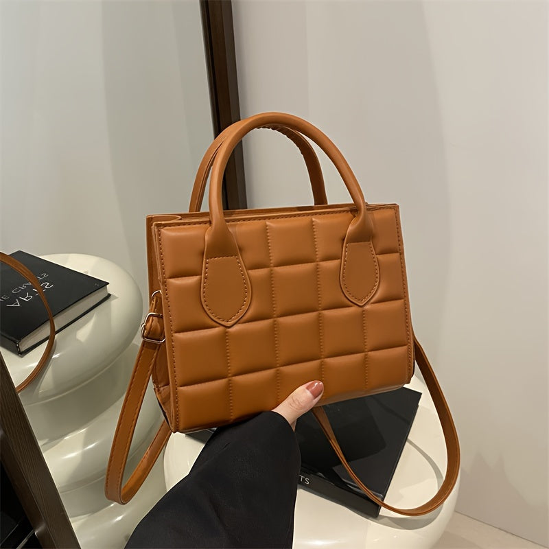 Stylish Embossed Tote, Fashionable Crossbody, Casual Handbag for Women, Shoulder Bag And Purse