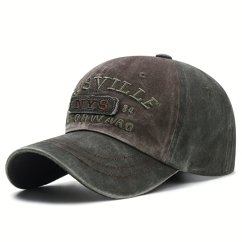 Vintage Embroidered Washed Baseball Cap with NYS 1984, Adjustable, Fade-Resistant Dad Hat - Comfortable Fabric, Sun Protection Suitable for Golf, Fishing, etc. - Ideal Gift
