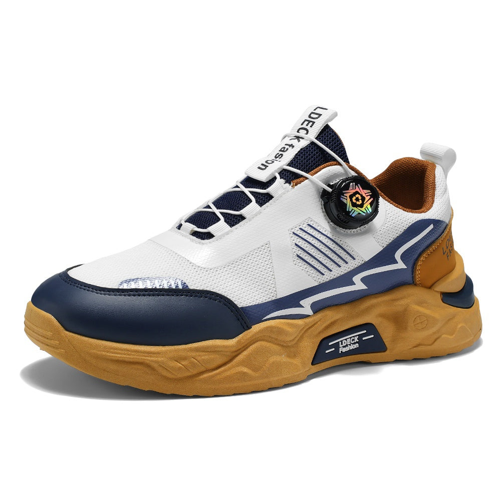 2025 Men'S Slip-Resistant Durable Fashionable Comfortable Height-Increasing Casual Skate Shoes, Low Top Round Toe Lace-Up with Fabric Inner PVC Sole for All Seasons, Street Style Casual Footwear Modern Look Sneakers Dur
