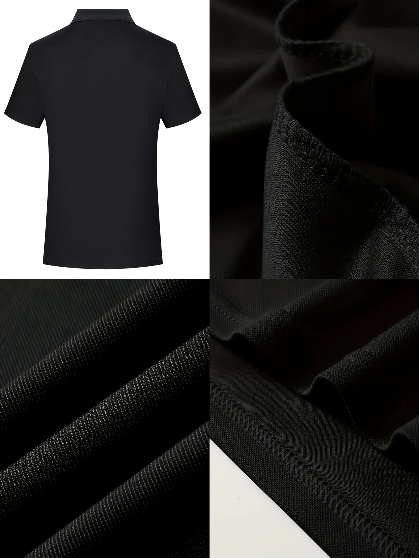 Men's Lightweight Breathable Shirt - Quick-Dry Polyester Button-Up Collar Formal & Casual Business-casual Office Wedding Party Attire - Easy-Care Everyday & Special Occasion Shirt, Easycare Fabric