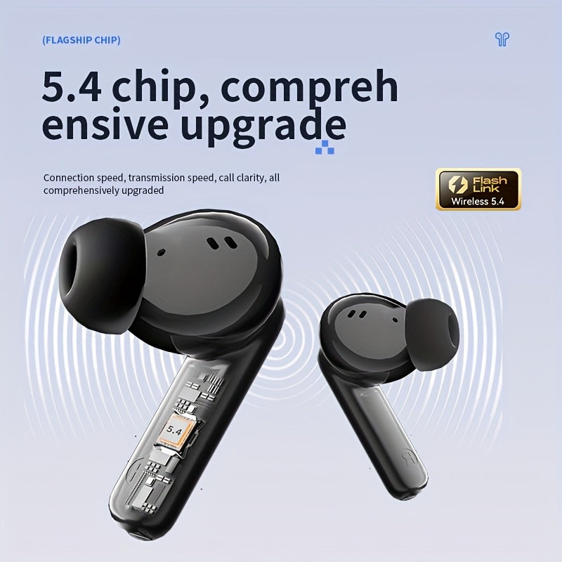 ACER HiFi High-definition Stereo Sound TWS Wireless Earbuds with Call Noise Cancellation, Long Standby Time, Dual Core 5.4 Wireless Chip, HIFI Grade Stereo Sound, Lightweight Touch Design, Fashionable Design, Comfortable for
