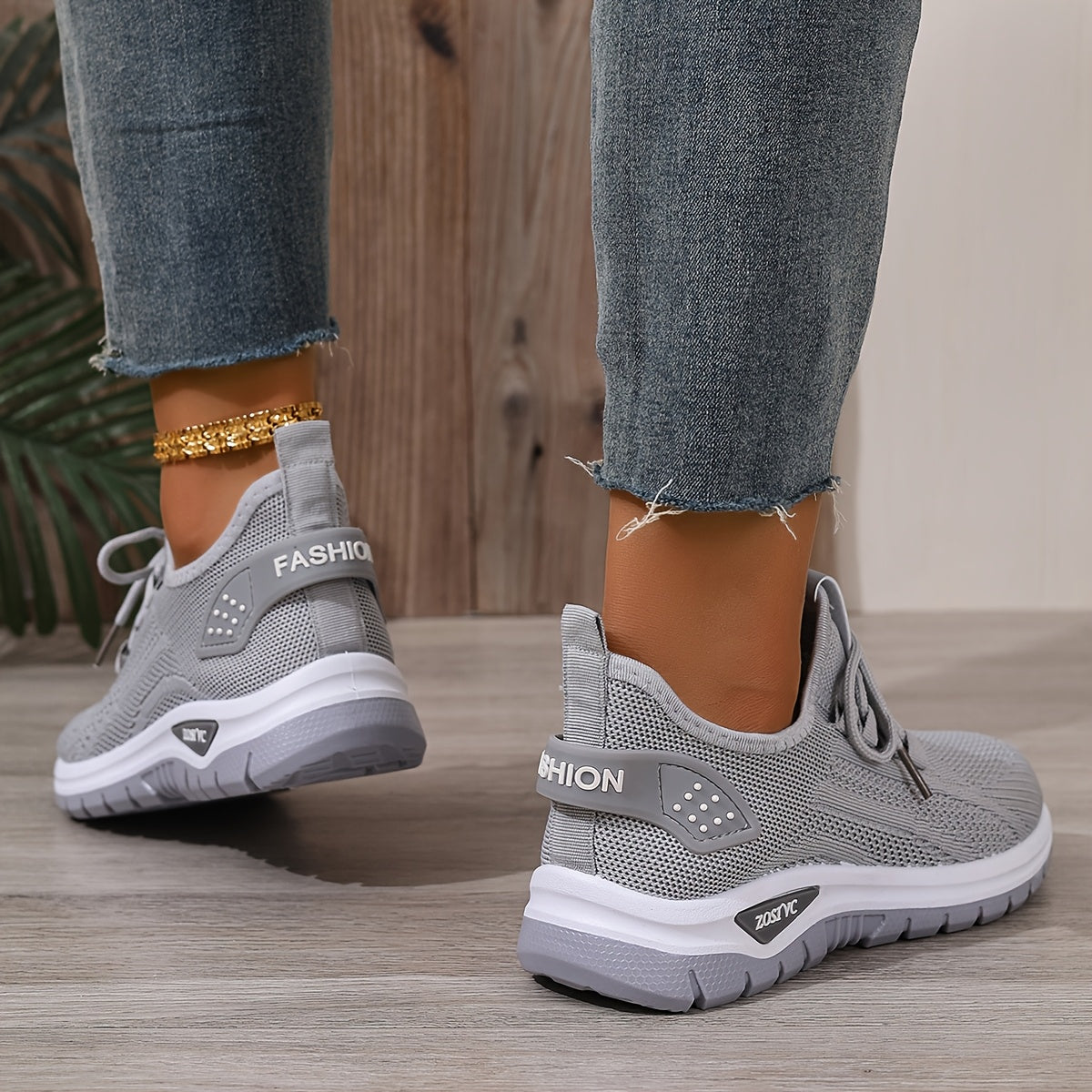 ZOSIVC Cheap Women's Shoes, Slip-on Sneakers for Women, White and Black Comfortable Summer Casual Beach, Vacation, Camping & Casual Attire Shoes | Mesh Upper Ladies' Sneakers - Gifts