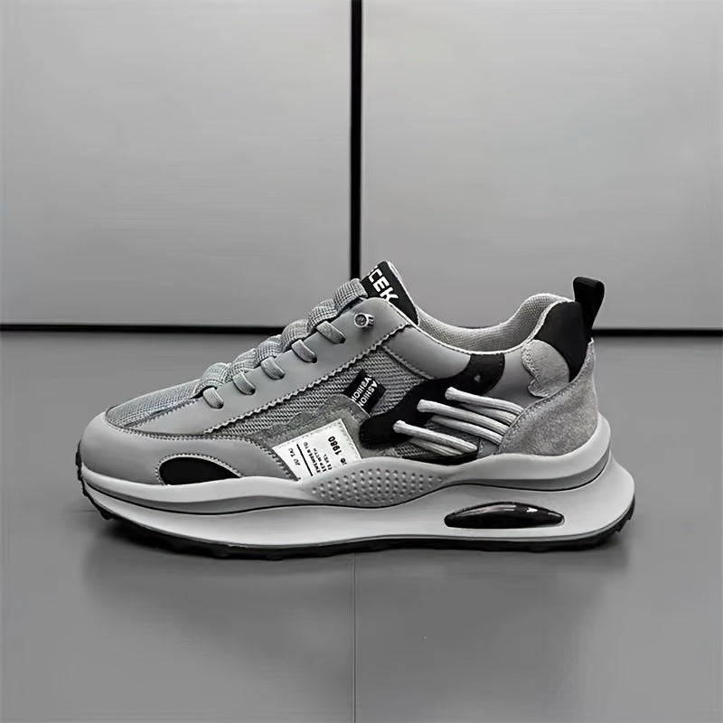 Popular New Fashionable Thick-Soled Sports Shoes for Men, Breathable, Wear-Resistant, Non-Slip, Lightweight Running Shoes, Casual Versatile