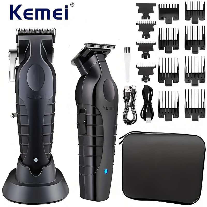 Electric Hair Clipper KM-2299 Cross-border Electric Pusher USB Oil Head Carving Scissor Barber Shop Trimmer