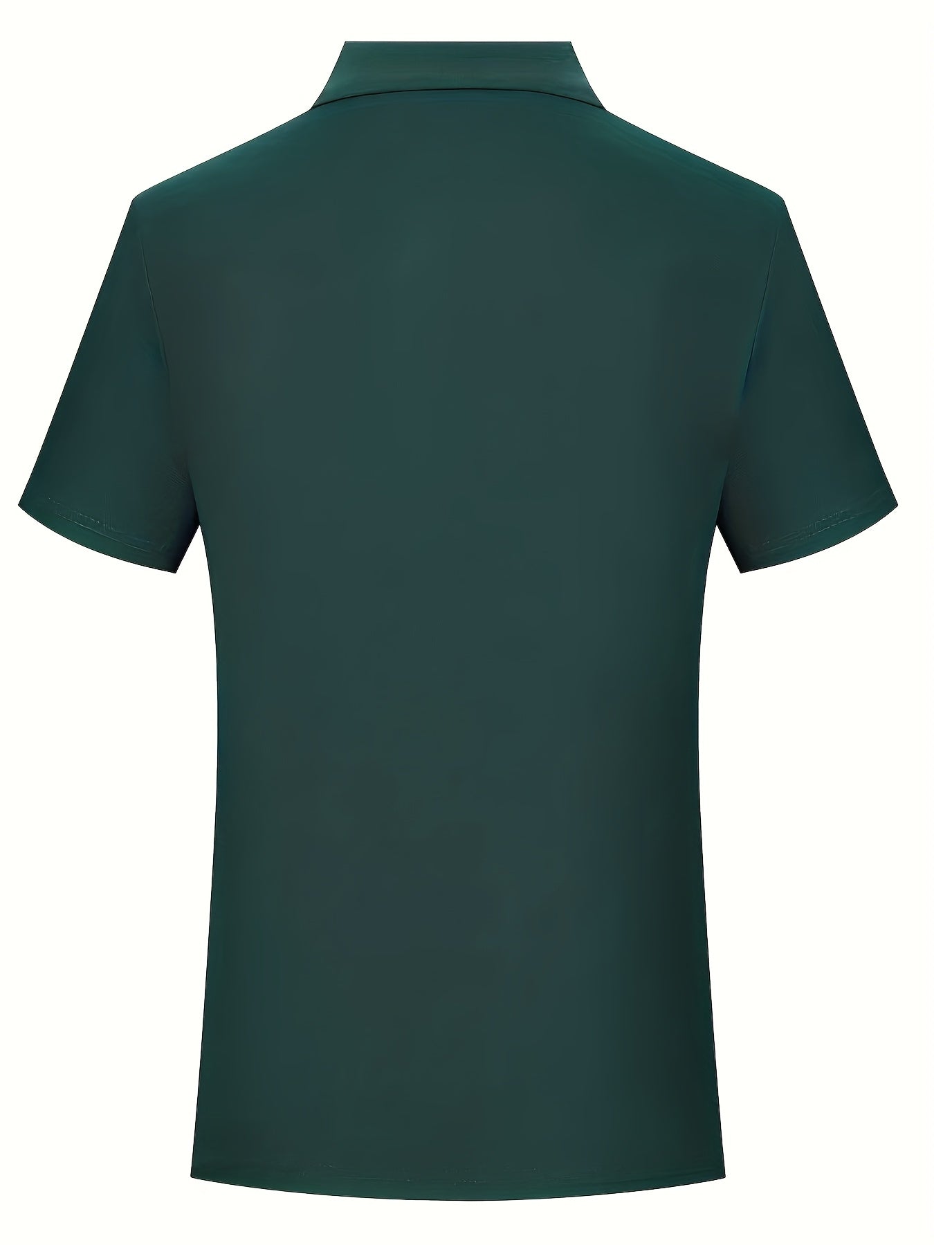 Men's Lightweight Breathable Shirt - Quick-Dry Polyester Button-Up Collar Formal & Casual Business-casual Office Wedding Party Attire - Easy-Care Everyday & Special Occasion Shirt, Easycare Fabric