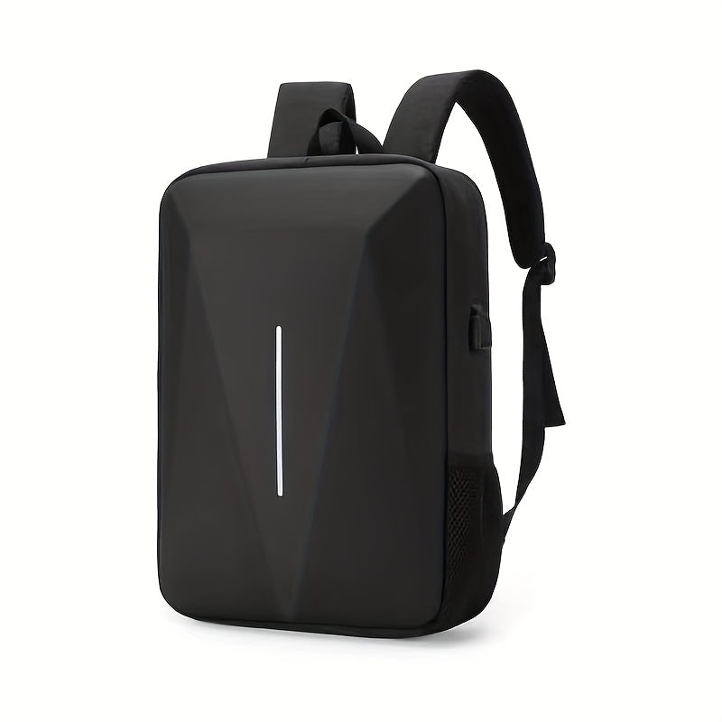 Durable Build, Business Style Laptop Backpack with Anti-Theft Design, Adjustable Shoulder Straps, Multiple Compartments, Zipper Closure PVC Lining - Black, Secure Laptop Storage Sleek Backpack Design Sturdy Zipper Closu