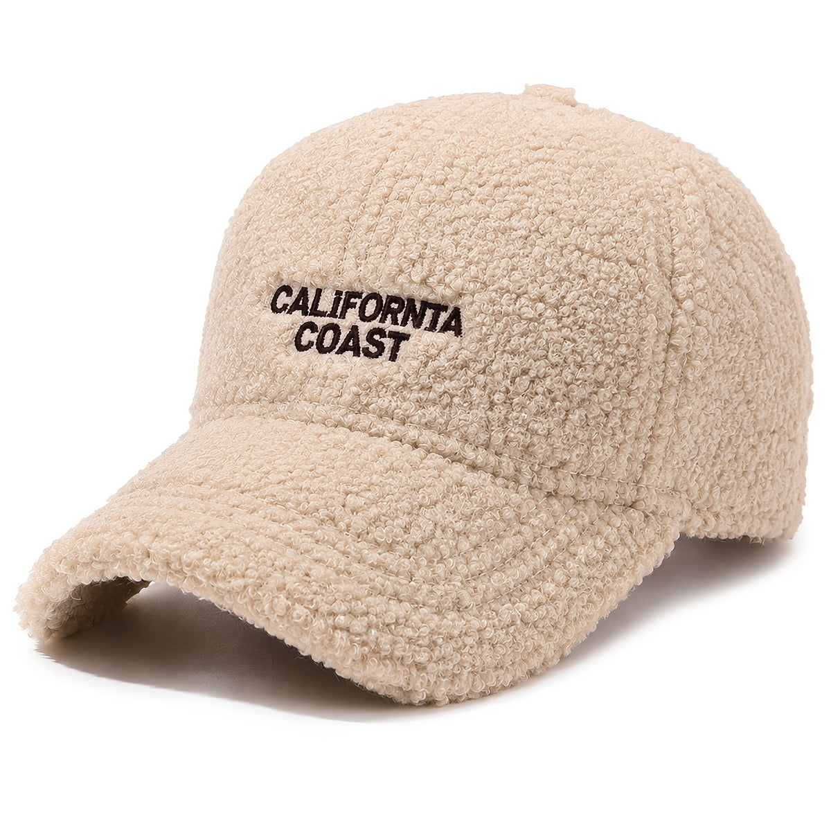 Women’s Warm Plush Baseball Cap, Casual Street Style for Fall and Wint