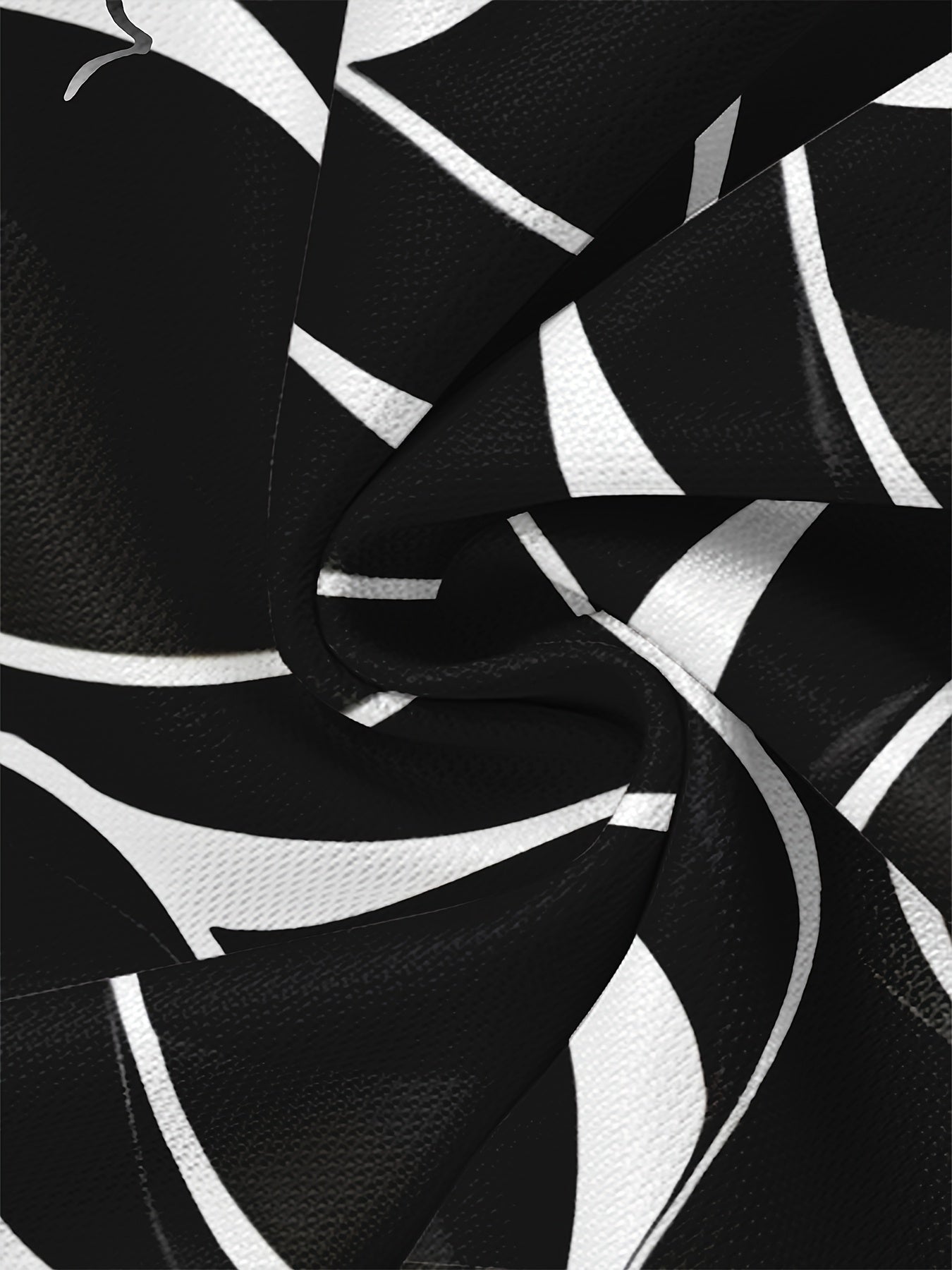Men'S 3D Lightning Print T-Shirt, Casual Crew Neck Short Sleeve Tee, Summer Knit Polyester Blend Top, Slight Stretch, Black White Geometric Pattern, Regular Fit, Fashionable Tshirt Modern Casual Style Polyester Blend
