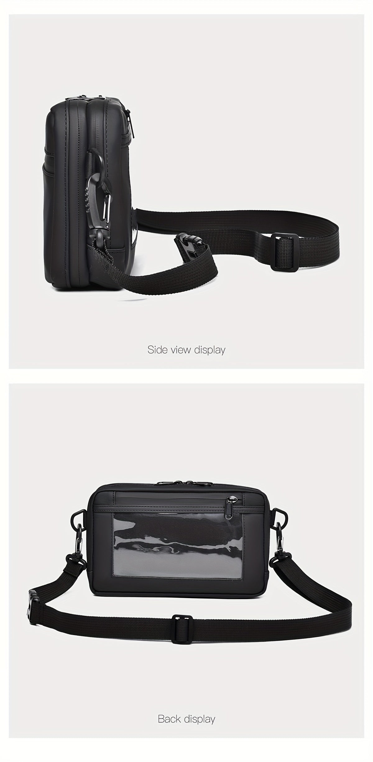 WEIXIER Unisex Fashion Messenger Bag, Shoulder Satchel with Detachable Strap, Polyester Lined, Business Briefcase for Commuting Outdoor, Ideal Gift for Husband Or Boyfriend