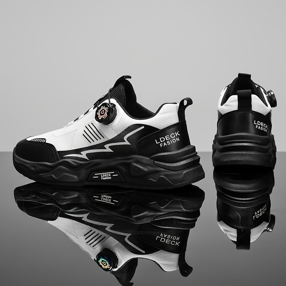 2025 Men'S Slip-Resistant Durable Fashionable Comfortable Height-Increasing Casual Skate Shoes, Low Top Round Toe Lace-Up with Fabric Inner PVC Sole for All Seasons, Street Style Casual Footwear Modern Look Sneakers Dur