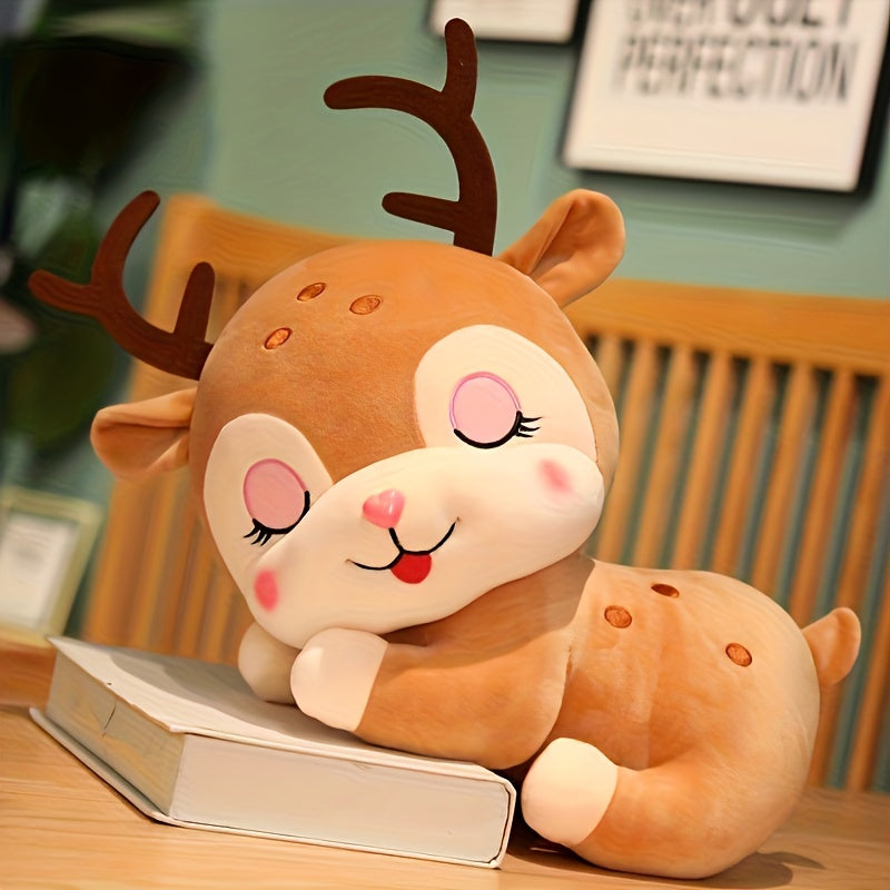 1pc, Cute Fawn Doll, Plush Toy Doll, Fawn Doll, Automotive Plush DecorationStuffed Animals Plushie Doll Toy, The Best Gifts for Halloween, Christmas, Family, Friends