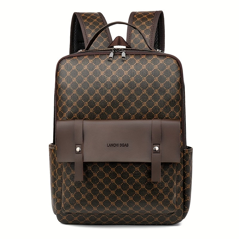 Men's Business Casual Commuter Backpack - Multi-Pocket Convertible Shoulder Bag with Suitcase Attachment, Sleek Minimalist Design for Work Travel Daily Use, Travel Bag